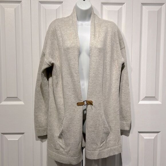 Esprit‎ Wool Blend Cardigan in Oatmeal Size M - Picture 1 of 13